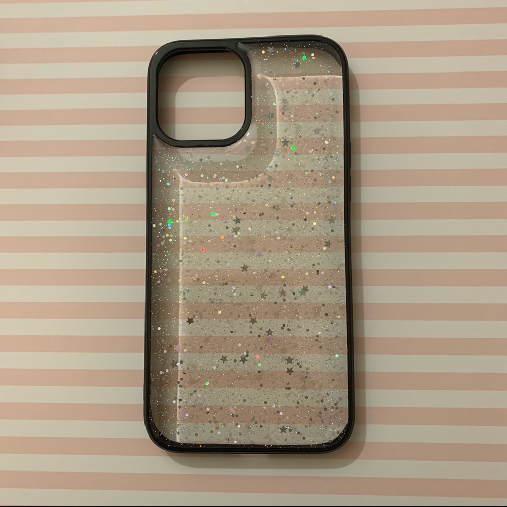 iPhone 12 Pro Max Black Hard Shell Transparent Case